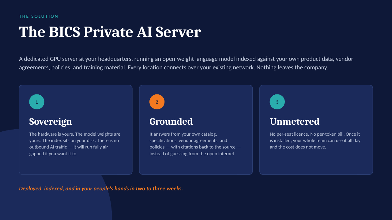 Private AI Servers — slide 3 of 14